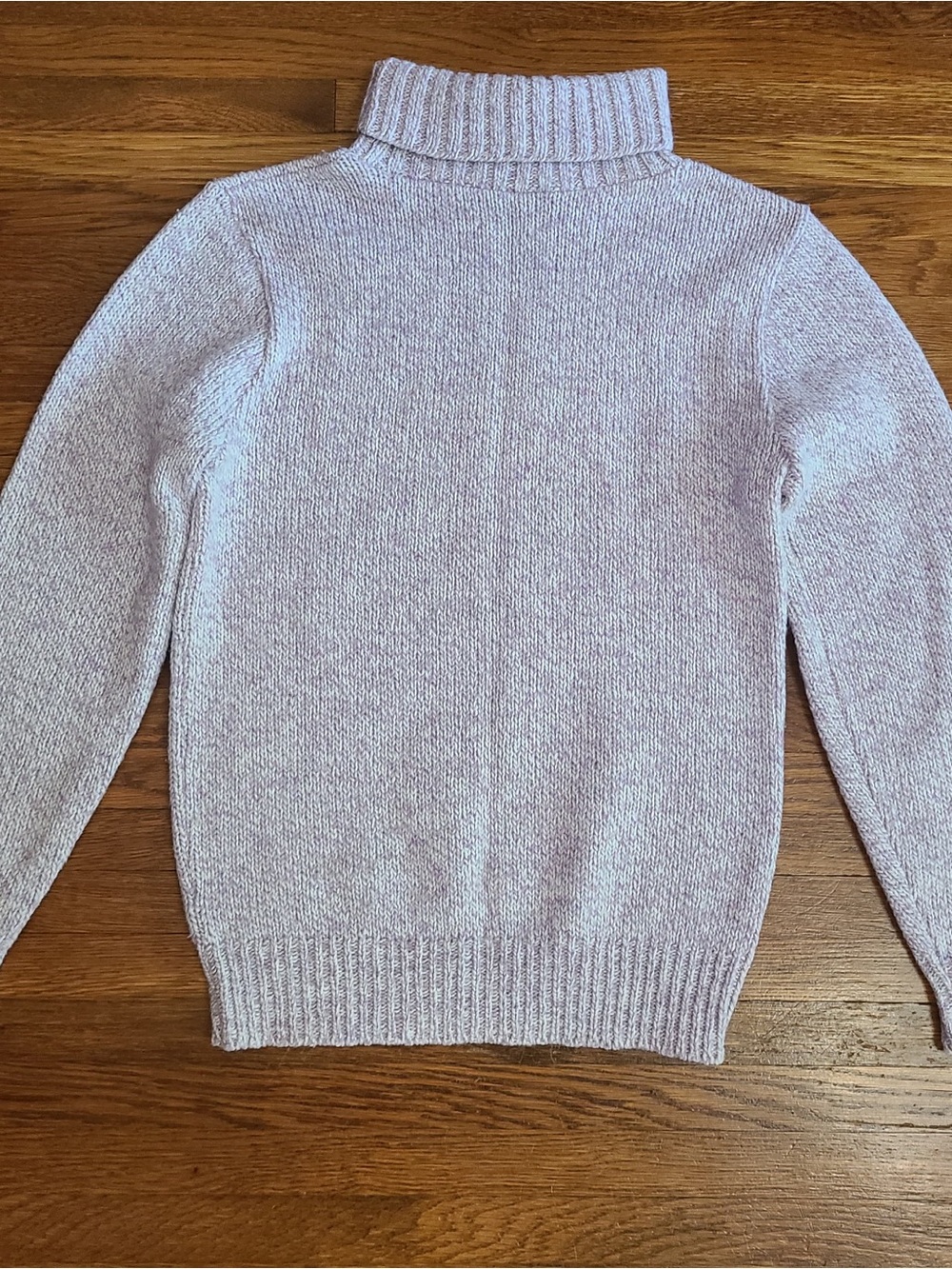 Vtg Carol Brent turtleneck chunky sweater S lavender purple MCM 60s classic